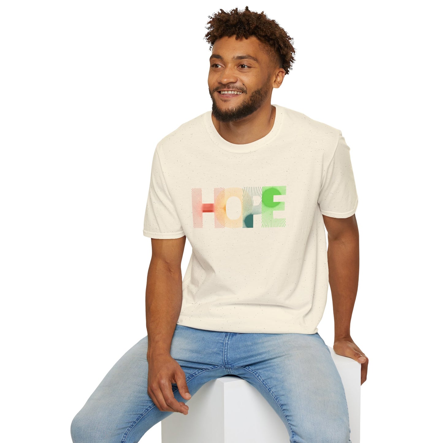 Unisex Softstyle T-Shirt with 'HOPE' Design - Inspirational Graphic Tee - ArZaMo