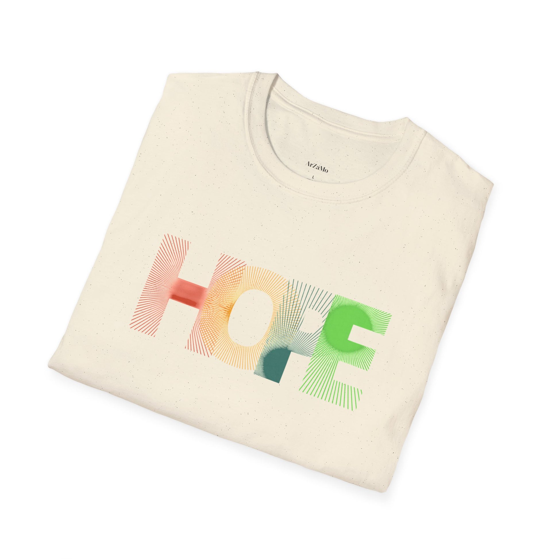 Unisex Softstyle T-Shirt with 'HOPE' Design - Inspirational Graphic Tee - ArZaMo