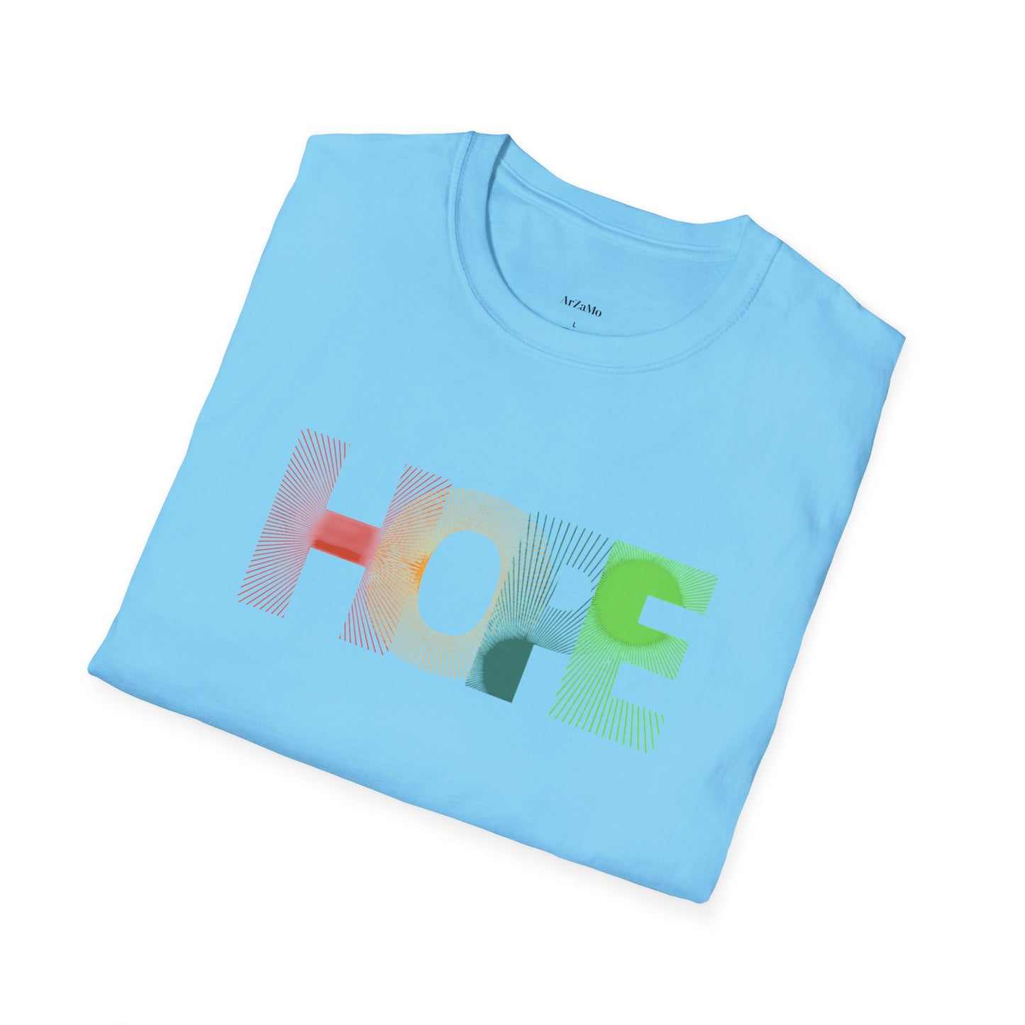 Unisex Softstyle T-Shirt with 'HOPE' Design - Inspirational Graphic Tee - ArZaMo