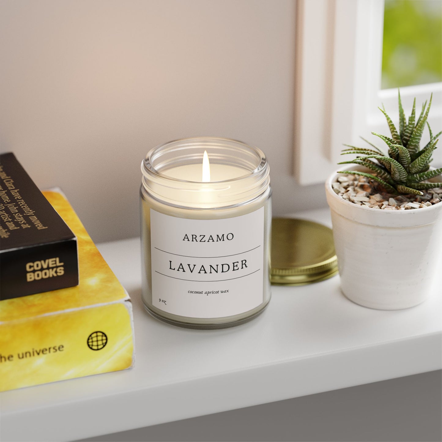 Lavander Scented Candle - 9oz - ArZaMo