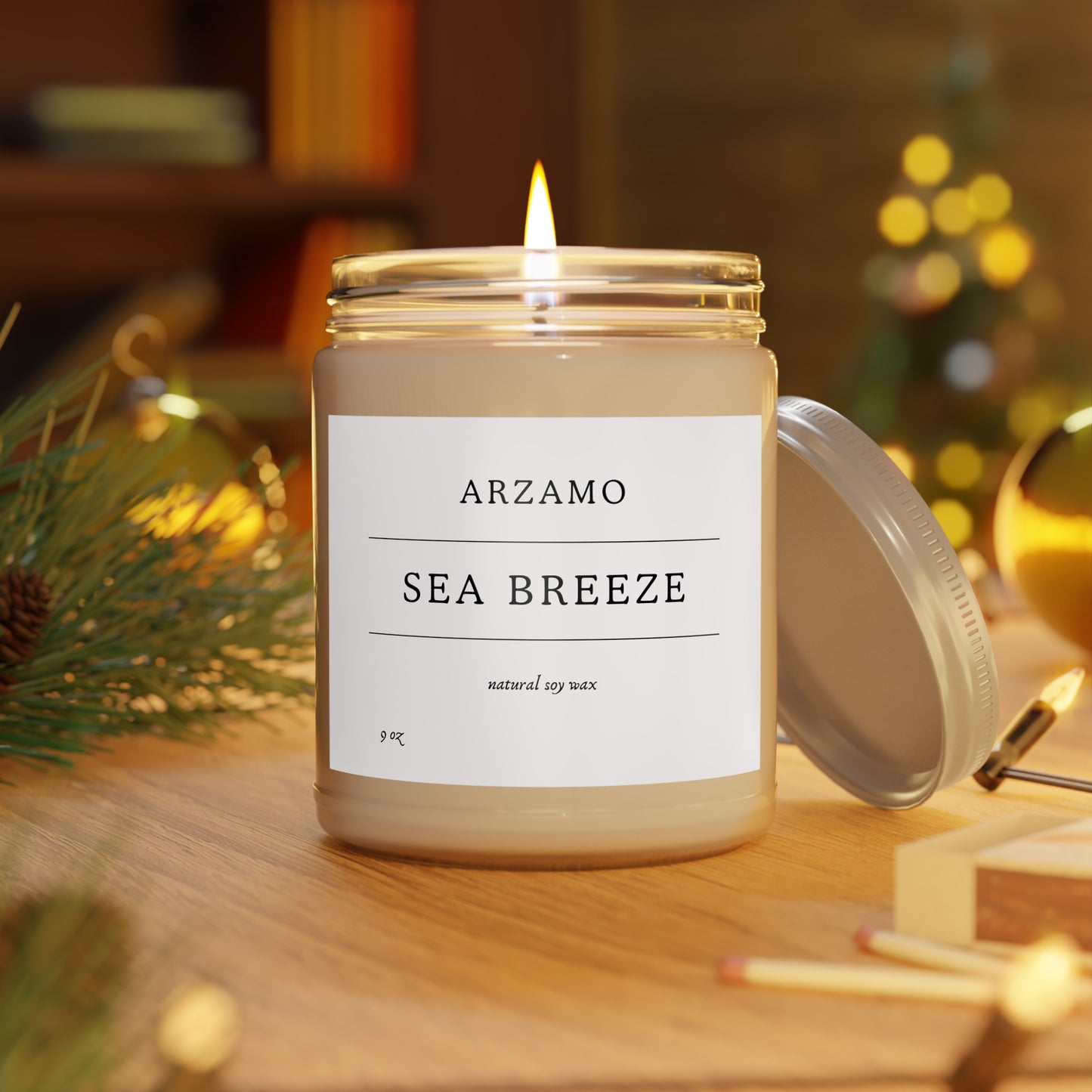 Natural Soy Wax, Candle - ArZaMo