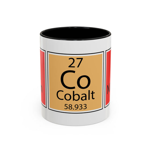 Barium, Cobalt and Nitrogen Chemical Accent Coffee Mug - ArZaMo