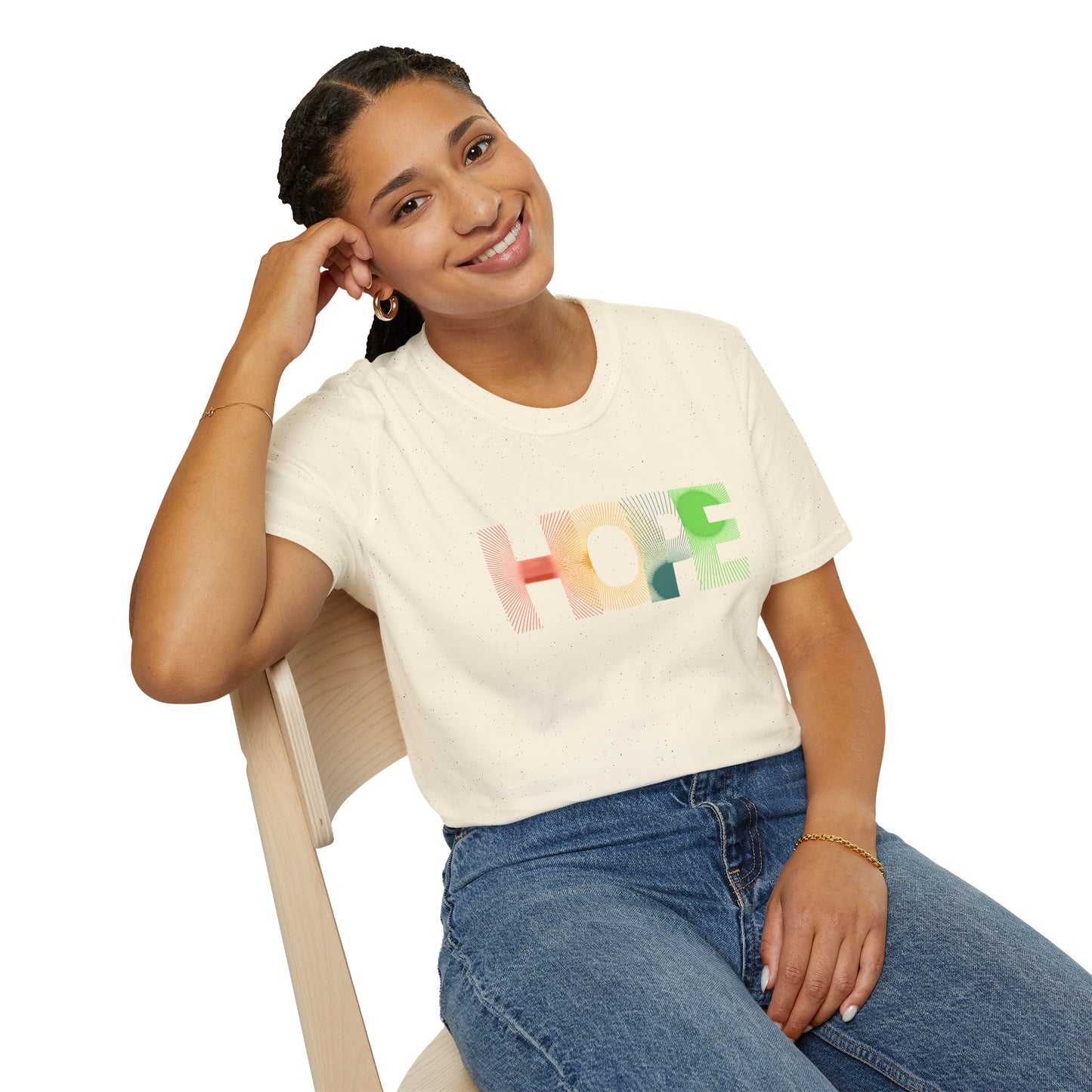 Unisex Softstyle T-Shirt with 'HOPE' Design - Inspirational Graphic Tee - ArZaMo