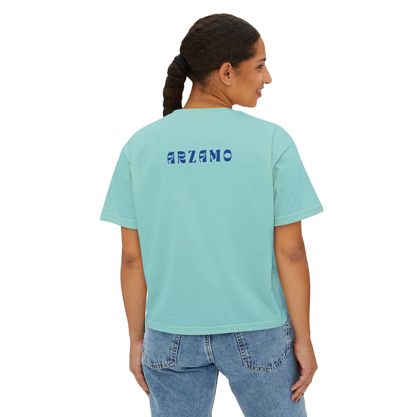 Women’s Boxy Tee - Growth Theme | Casual Summer T-Shirt for Empowerment & Inspiration - ArZaMo