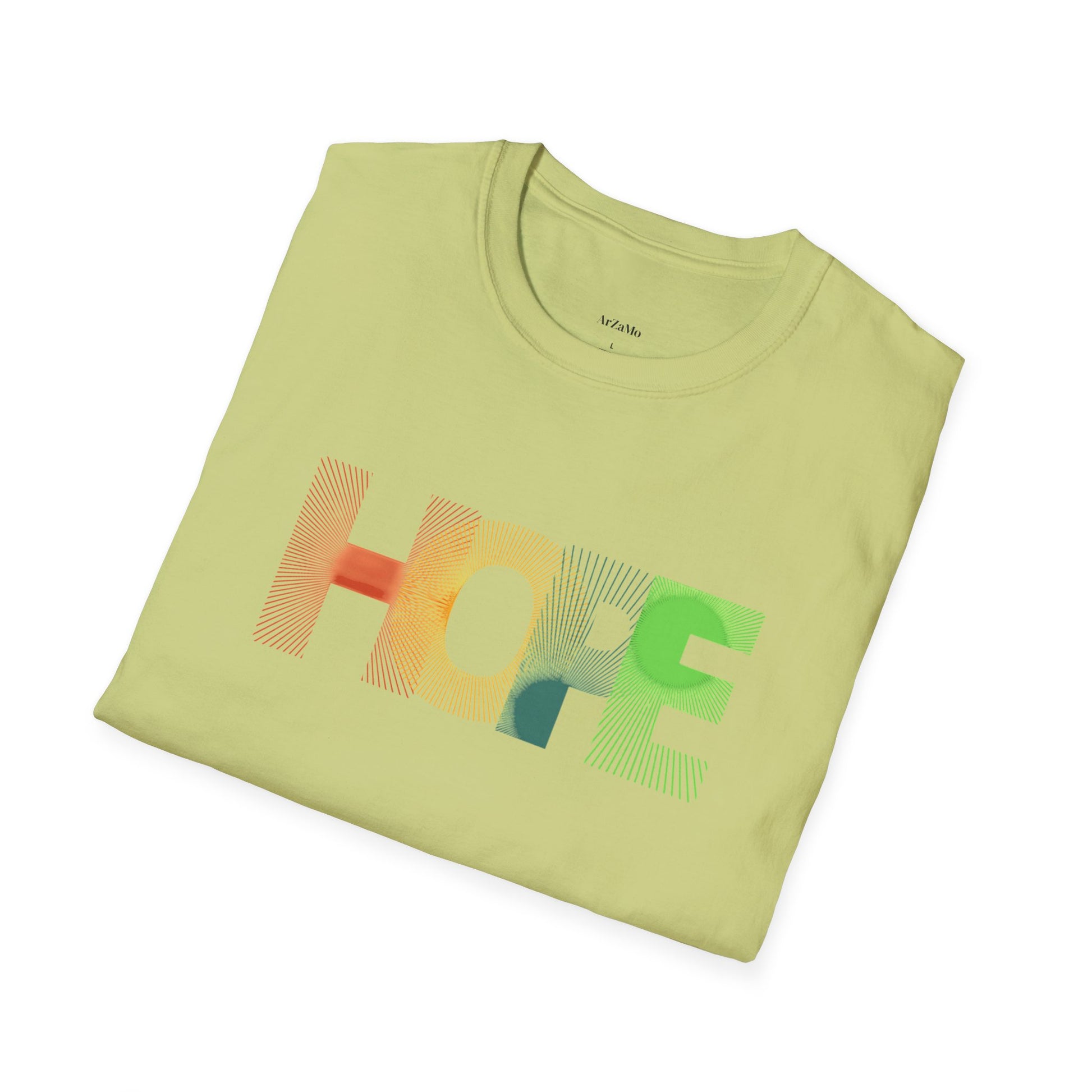 Unisex Softstyle T-Shirt with 'HOPE' Design - Inspirational Graphic Tee - ArZaMo