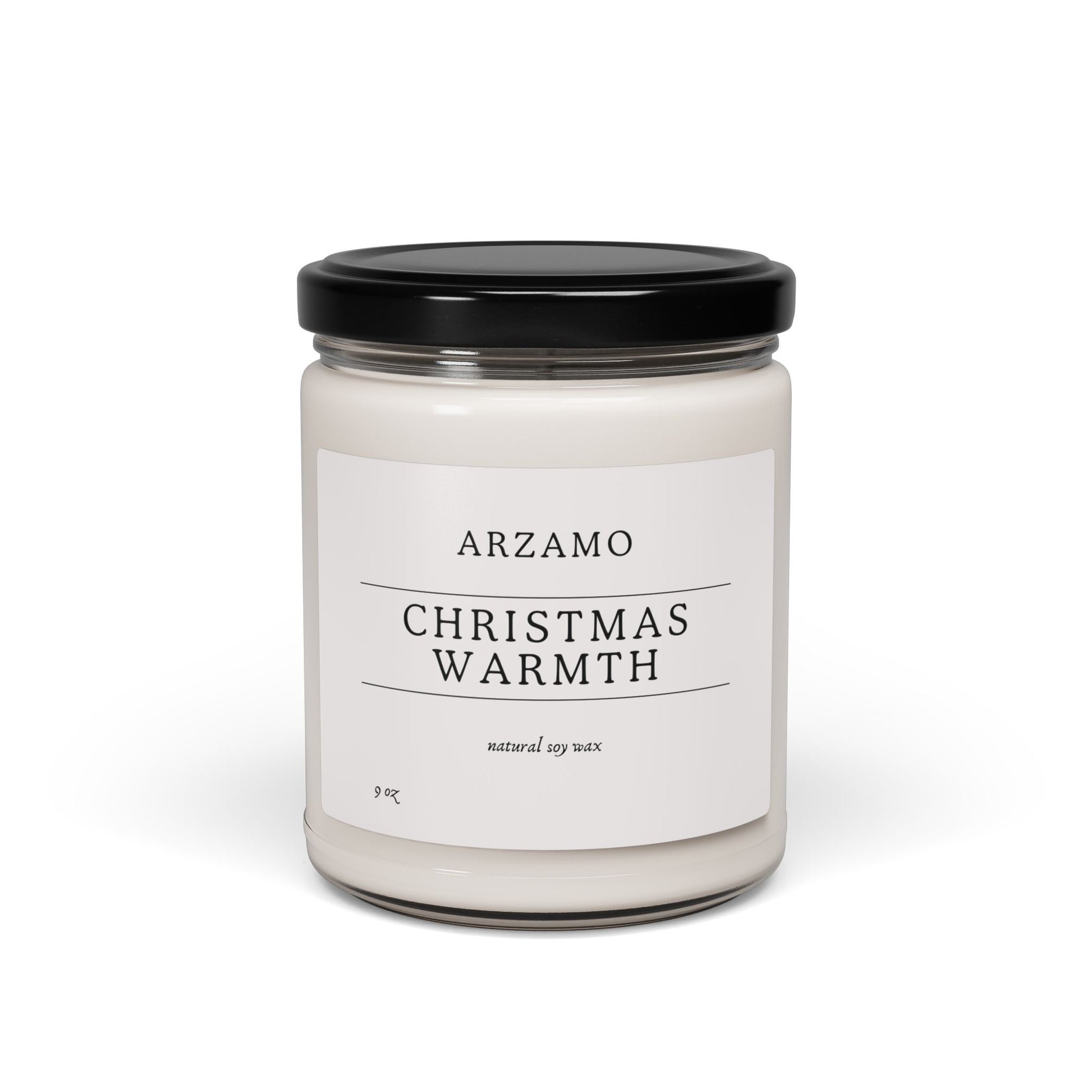 Scented Soy Candle - Christmas Warmth, 9oz - ArZaMo