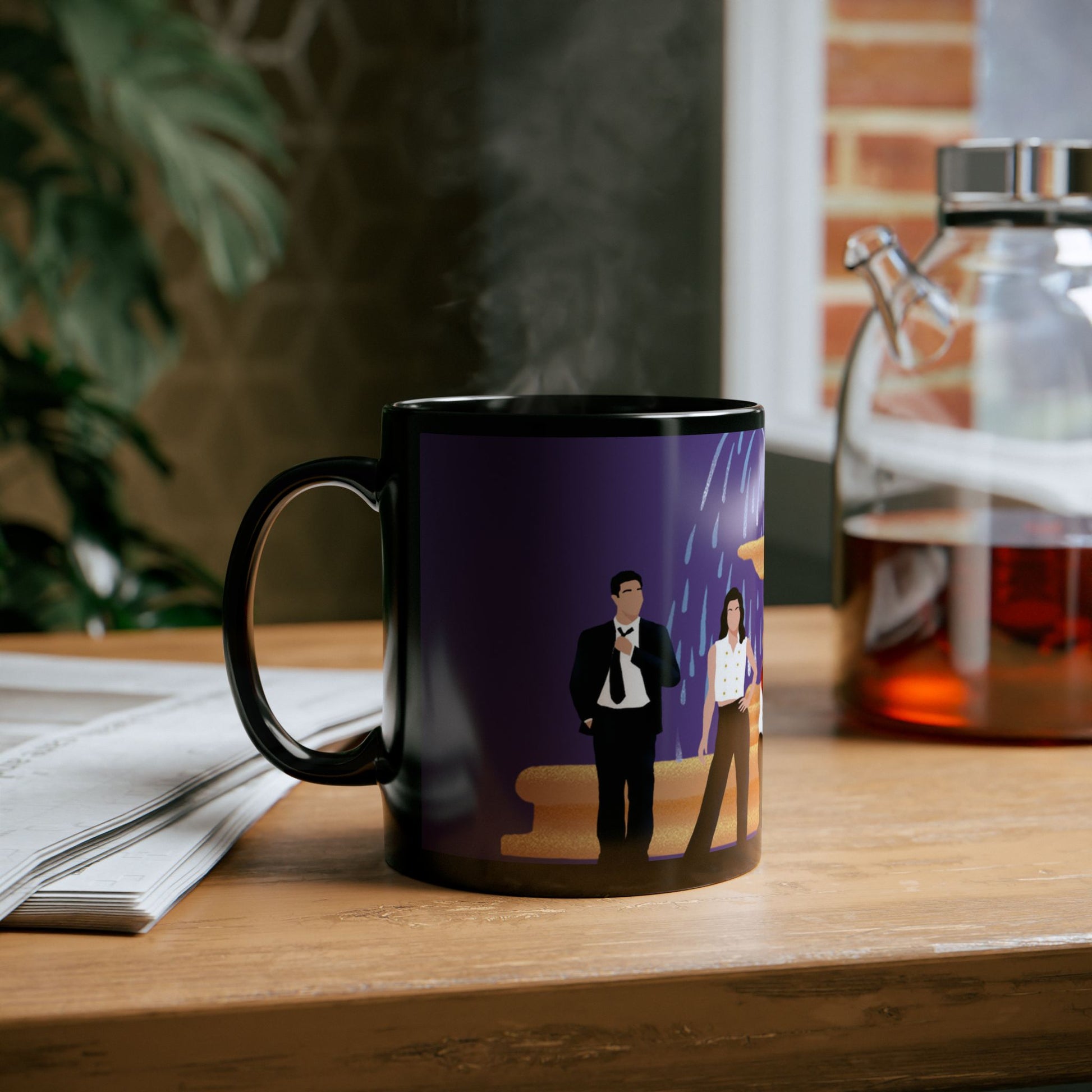 Friends Black Mug - Perfect Gift for Fans! - ArZaMo