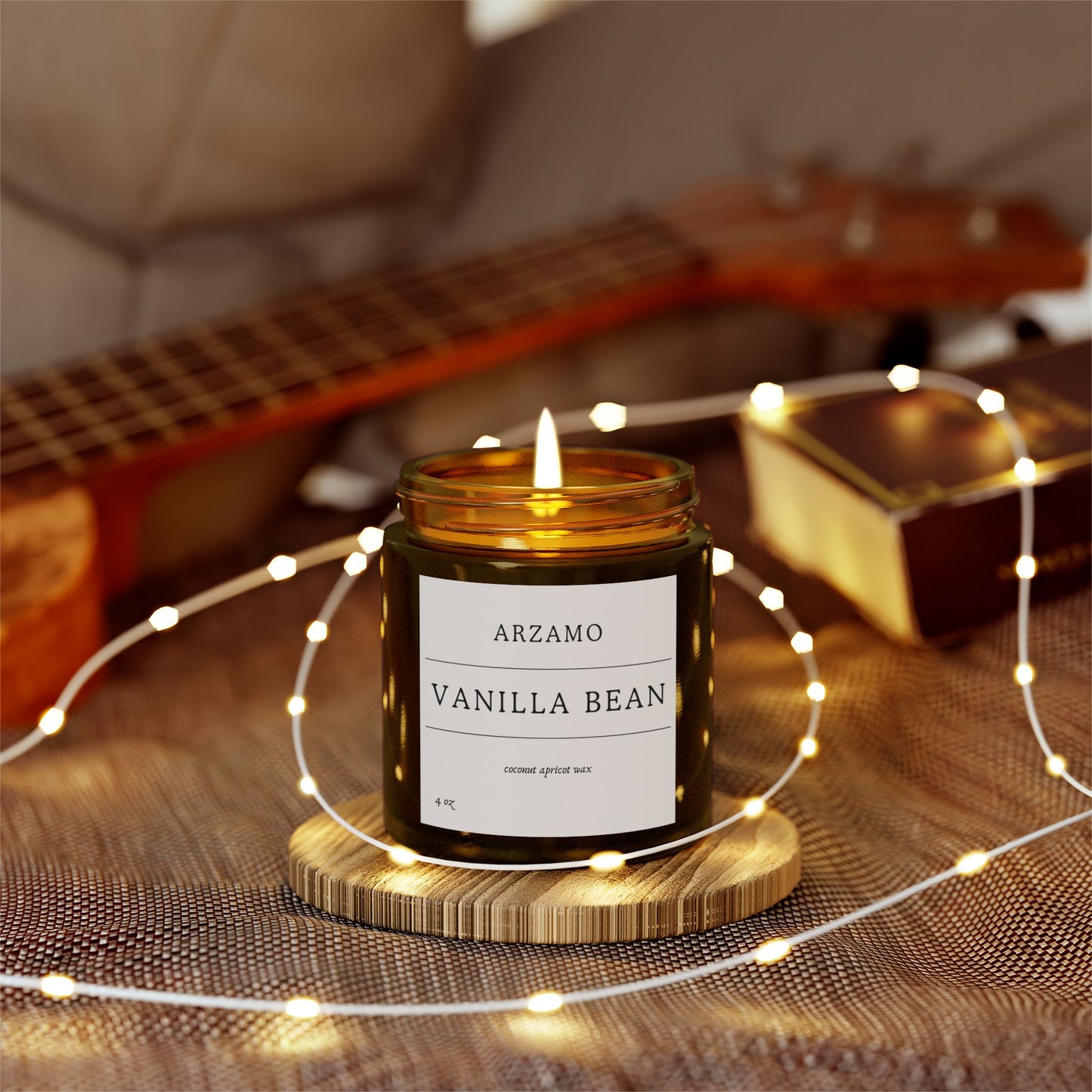 Gift Scented Candle Vanilla Bean - ArZaMo