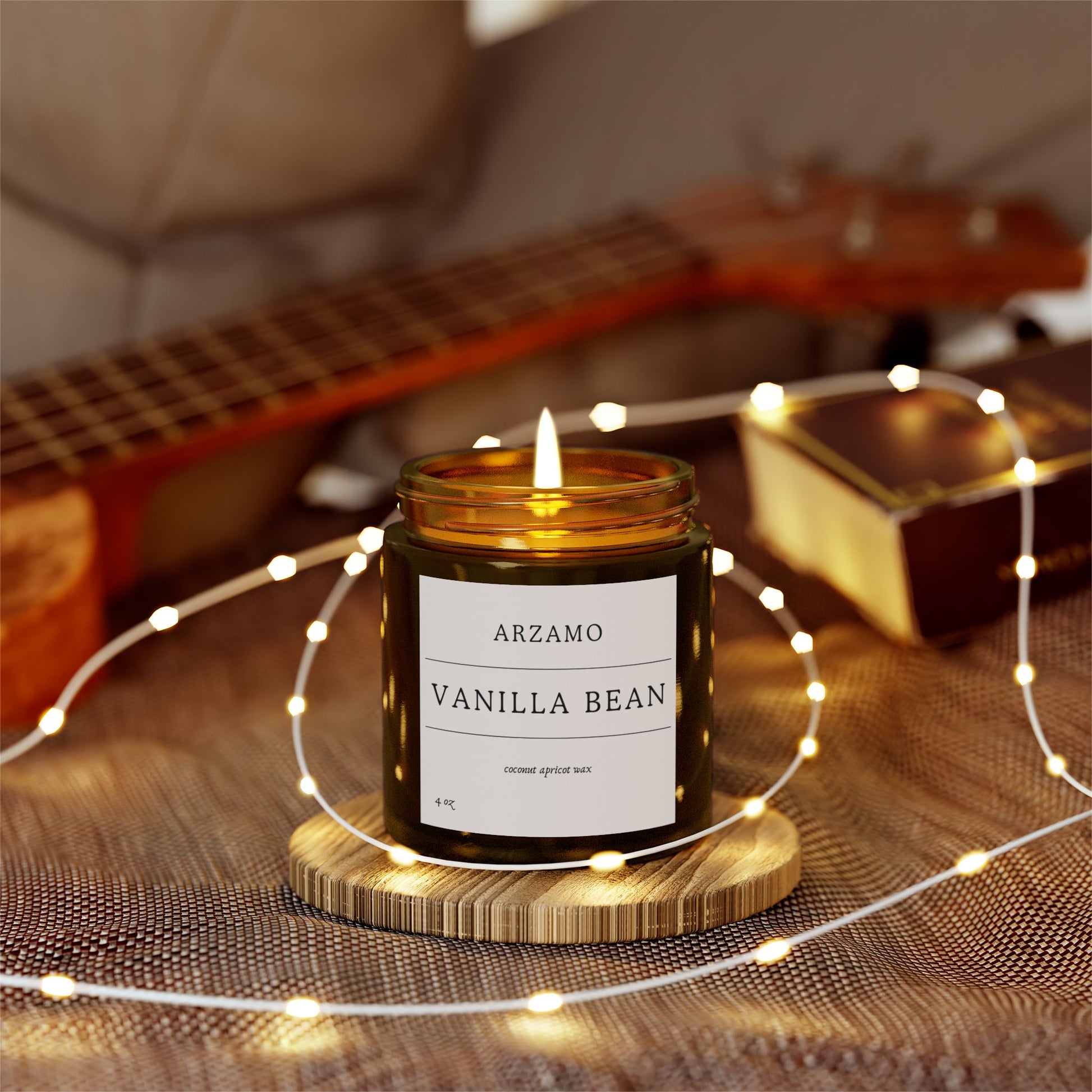 Gift Scented Candle Vanilla Bean - ArZaMo