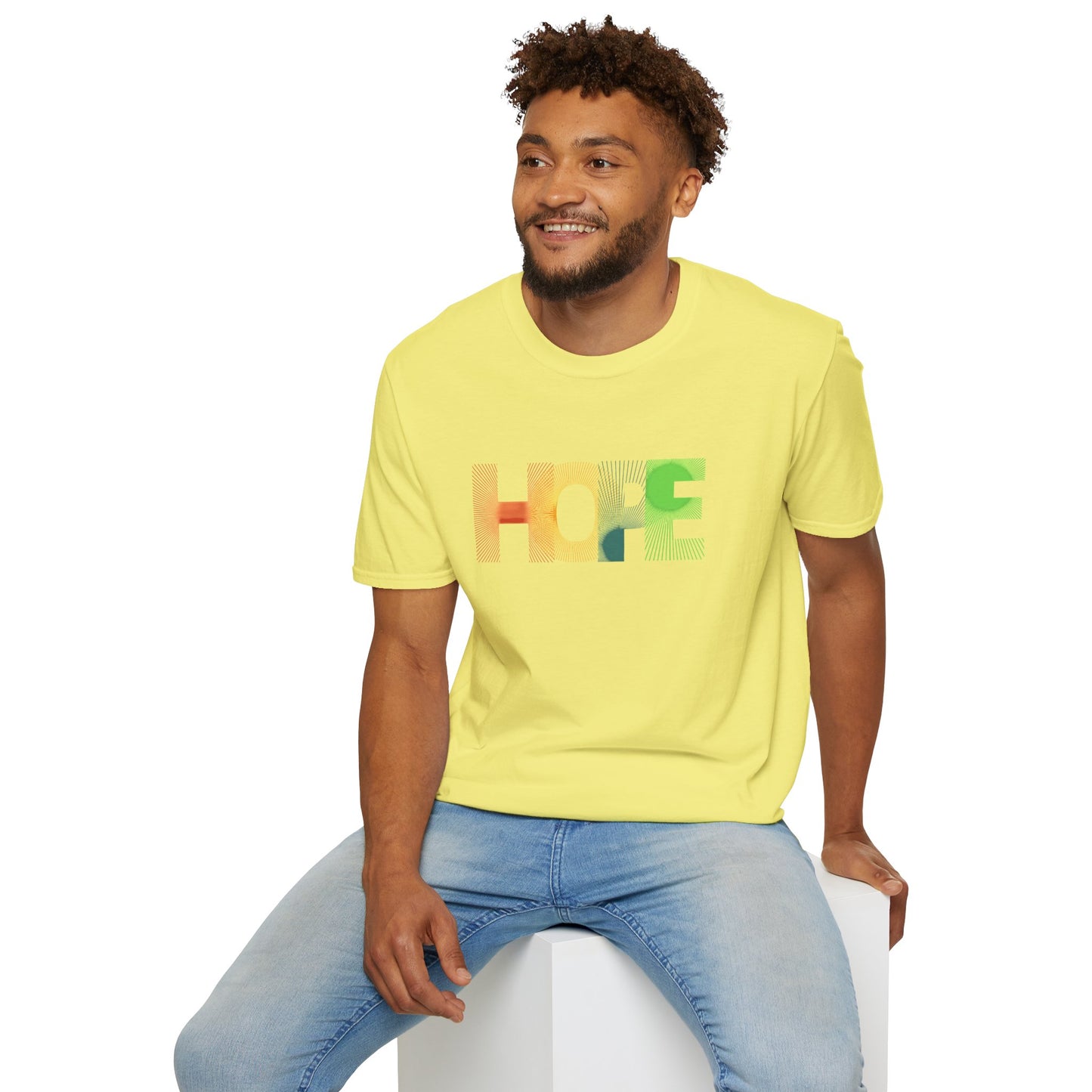 Unisex Softstyle T-Shirt with 'HOPE' Design - Inspirational Graphic Tee - ArZaMo