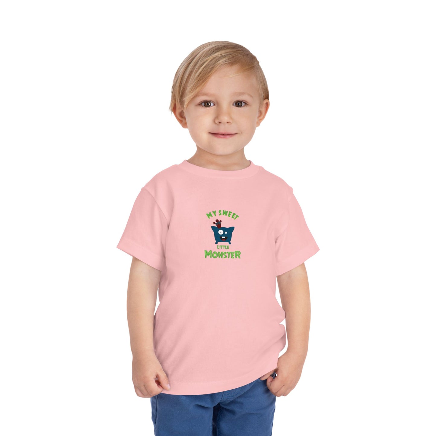 Trendy Toddler Tee - Cute Kids Short Sleeve Shirt - ArZaMo