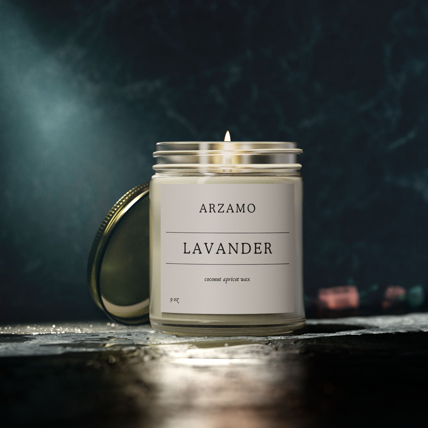 Lavander Scented Candle - 9oz - ArZaMo