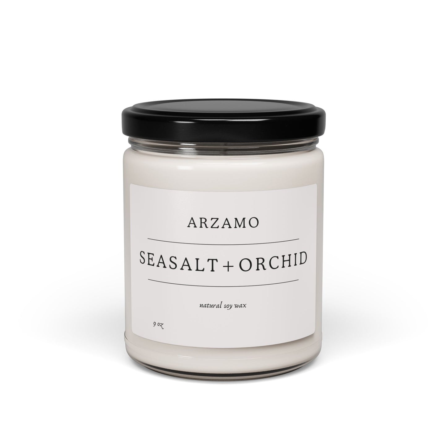 Seasalt + Orchid Scented Soy Candle - ArZaMo