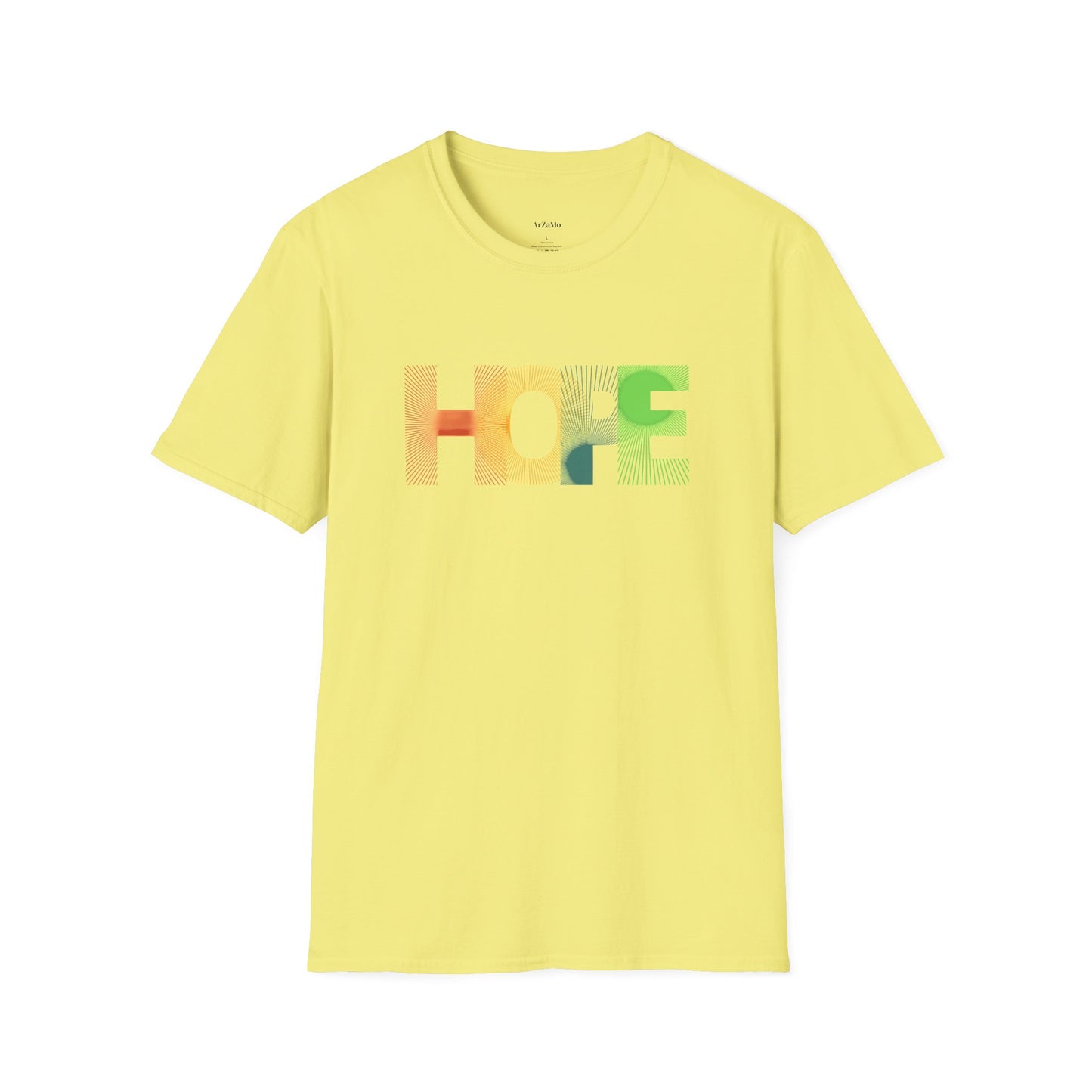 Unisex Softstyle T-Shirt with 'HOPE' Design - Inspirational Graphic Tee - ArZaMo