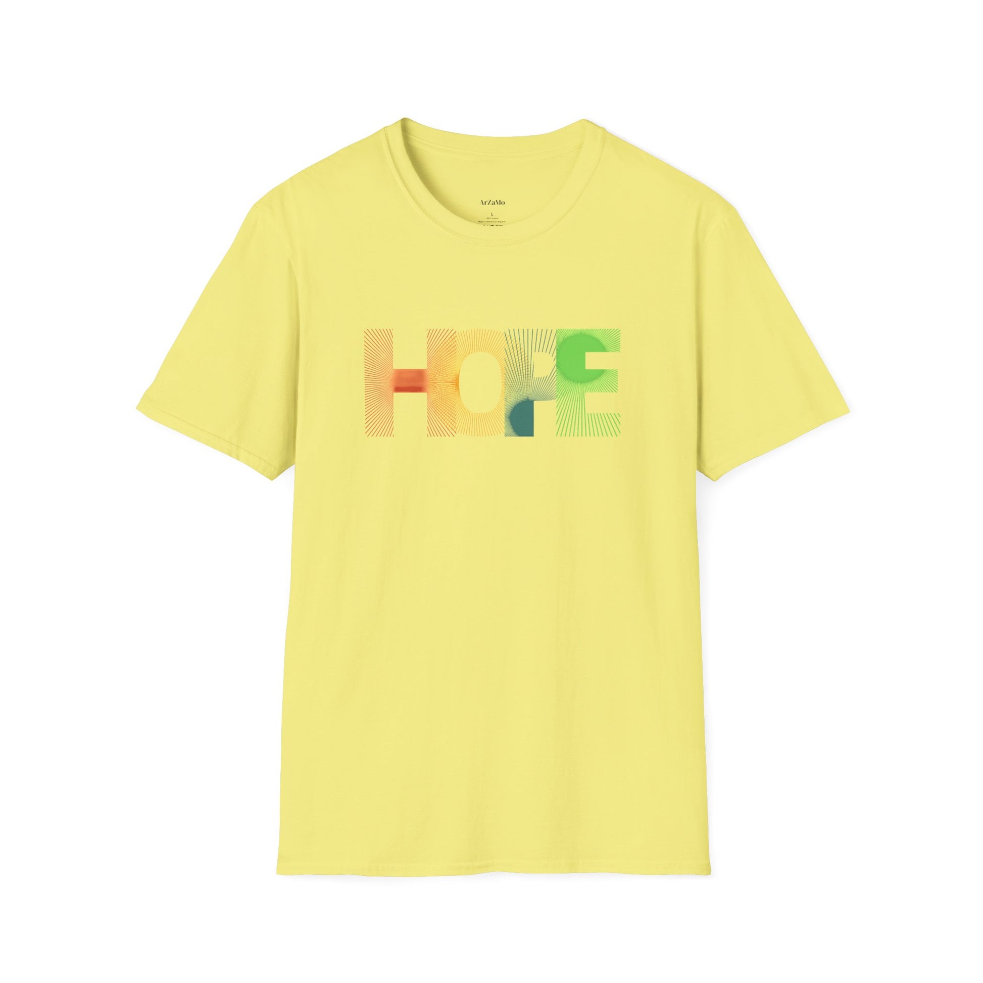 Unisex Softstyle T-Shirt with 'HOPE' Design - Inspirational Graphic Tee - ArZaMo