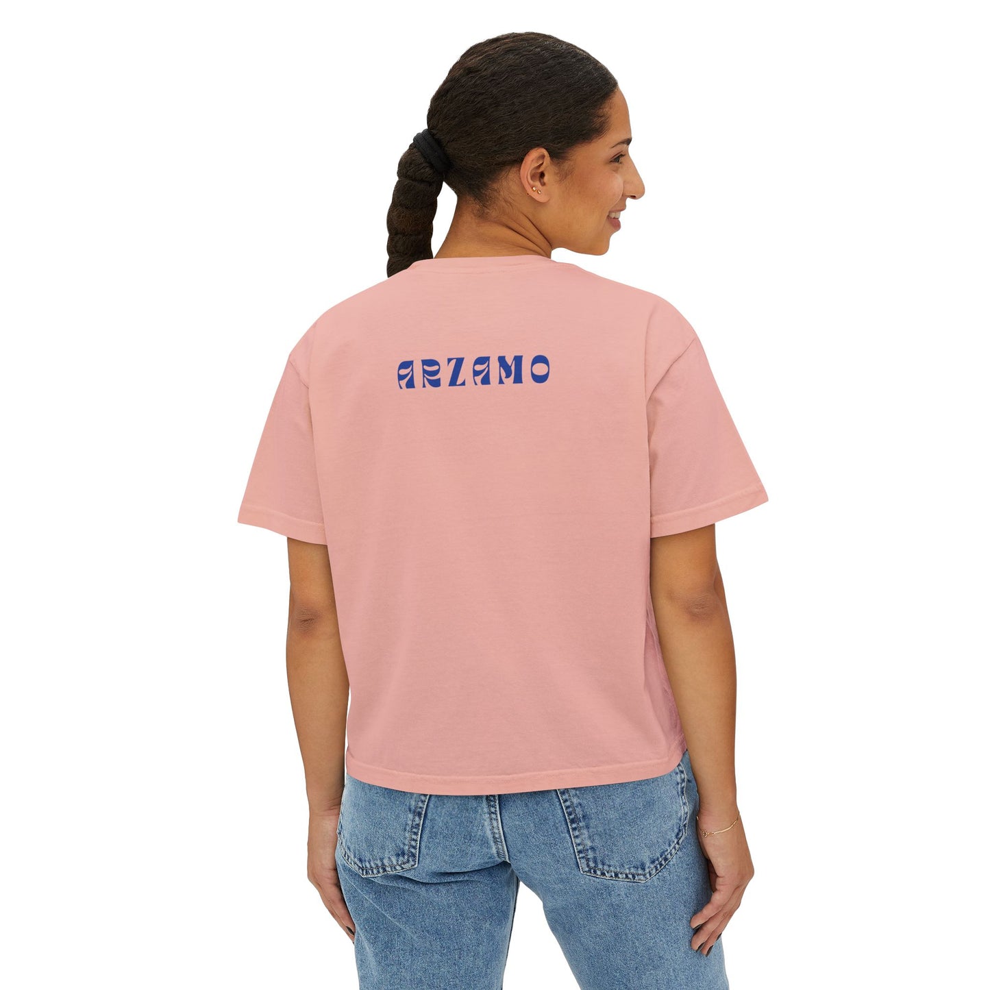 Women’s Boxy Tee - Growth Theme | Casual Summer T-Shirt for Empowerment & Inspiration - ArZaMo