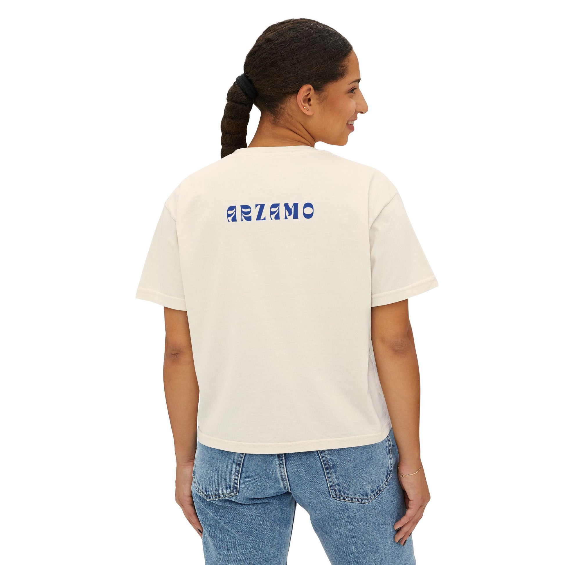 Women’s Boxy Tee - Growth Theme | Casual Summer T-Shirt for Empowerment & Inspiration - ArZaMo